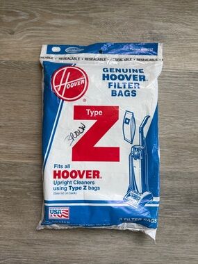 New Hoover Genuine Filter Bags, Type Z, specifically model number 4010075Z